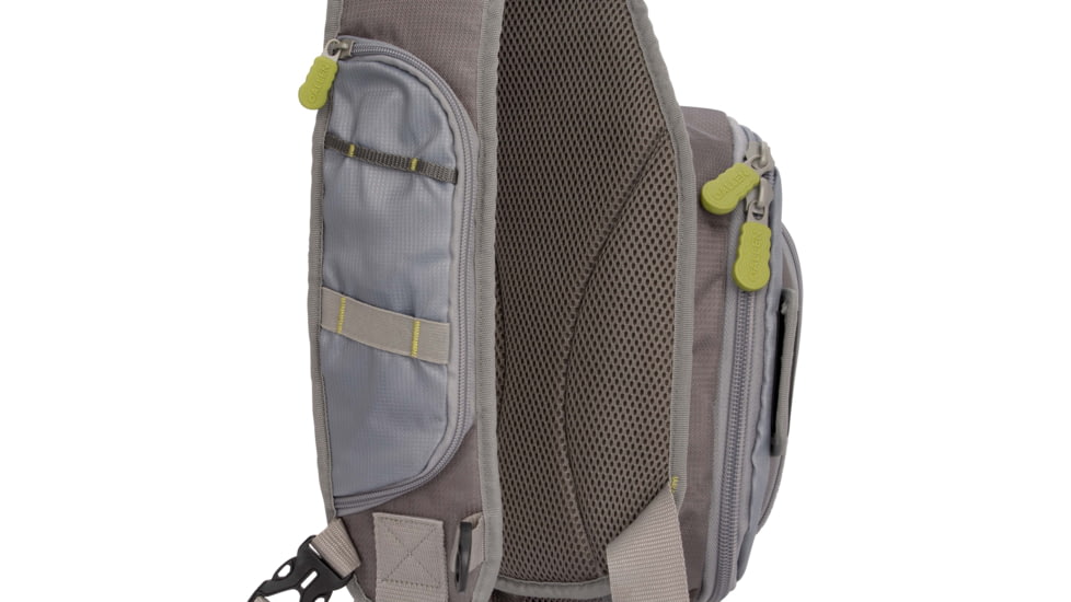 Allen Cedar Creek Fly Fishing Sling Pack, Fits up to 4 Tackle/Fly Boxes, Gray/Lime, 6362