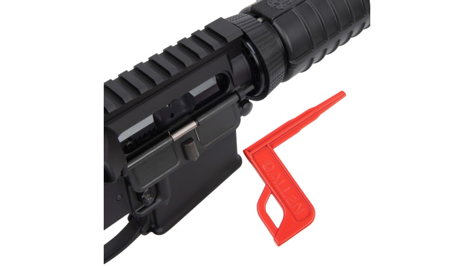 Allen Chamber Safety Flag, Fits Rifles, 2-Per Pack, Red, 70645