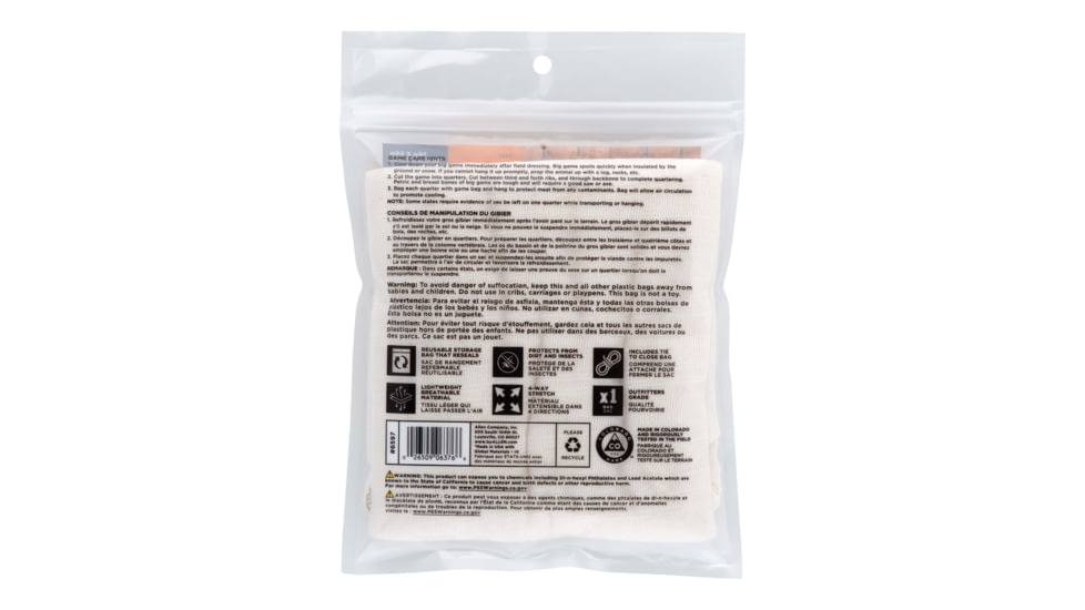 Allen Colorado Full Body Carcass Game Bag, Stretch Material, 54x12in, Natural, 6597