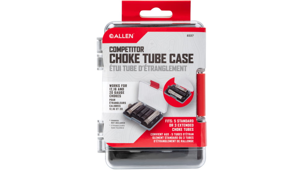 Allen Competitor 12 Gauge Choke Tube Case, Black, Polypropylene w/Foam Lining, 8337
