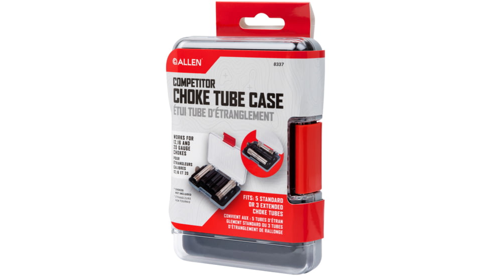 Allen Competitor 12 Gauge Choke Tube Case, Black, Polypropylene w/Foam Lining, 8337
