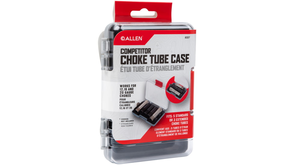 Allen Competitor 12 Gauge Choke Tube Case, Black, Polypropylene w/Foam Lining, 8337