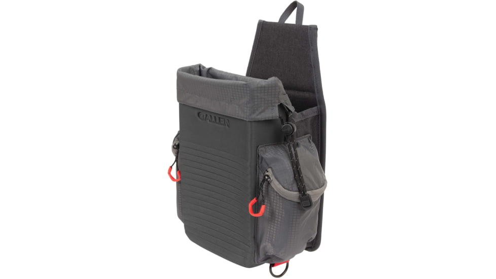 Allen Competitor All-In-One Molded Shooting Bag, Heather Gray/Red, 13 in x 9 in, 8317