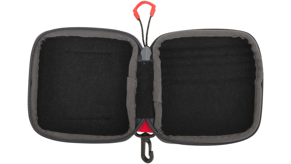 Allen Competitor Choke Tube Molded Case, 3 Extended Vials, Heather Gray/Red, 4.5 in x 4.5 in x 3.5 in, 8316