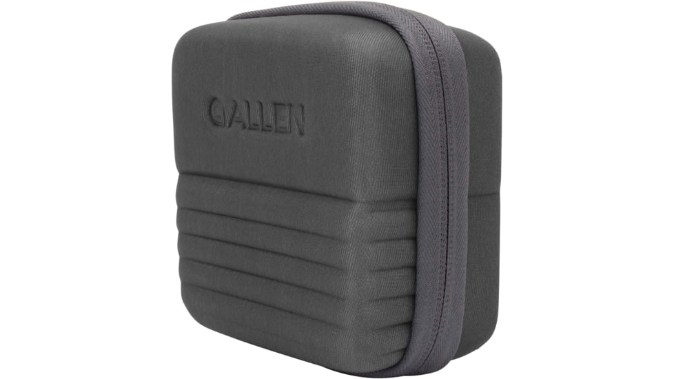 Allen Competitor Choke Tube Molded Case, 3 Extended Vials, Heather Gray/Red, 4.5 in x 4.5 in x 3.5 in, 8316