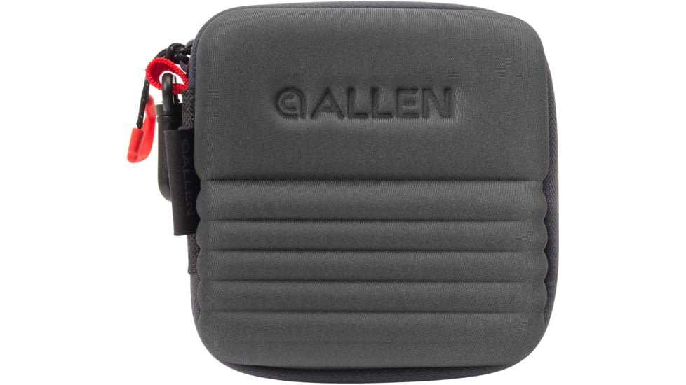 Allen Competitor Choke Tube Molded Case, 3 Extended Vials, Heather Gray/Red, 4.5 in x 4.5 in x 3.5 in, 8316