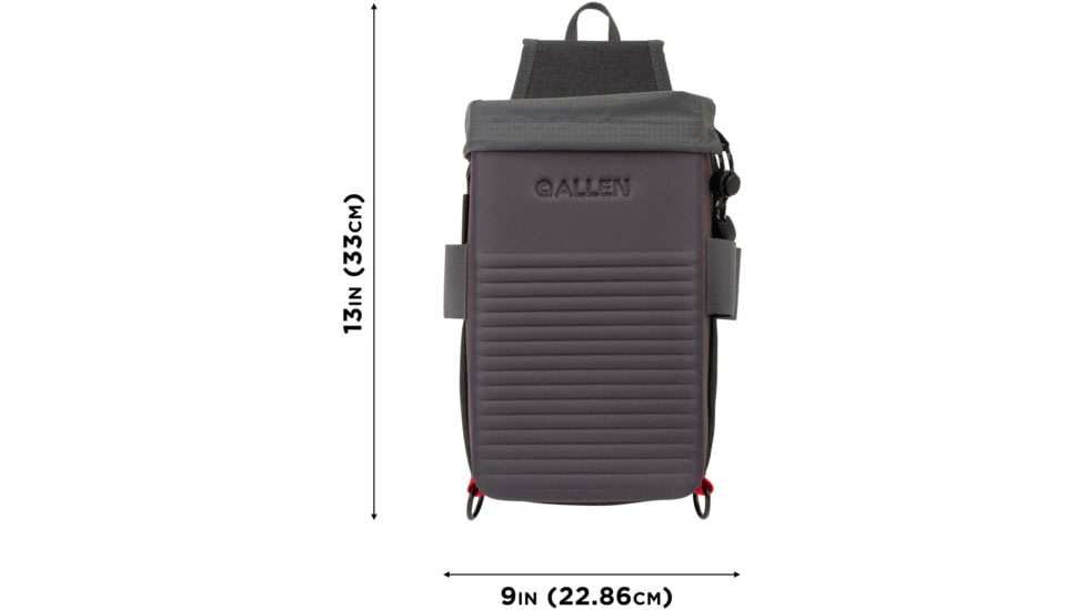Allen Competitor Molded Shell Bag, Gray, Double Compartment, 8334