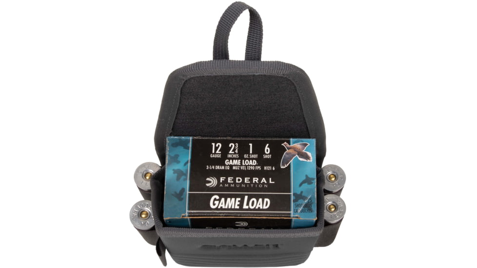 Allen Competitor Single Box Molded Shell Carrier, Heather Gray/Red, 4.3 in x 8.3 in x 2.5 in, 8319