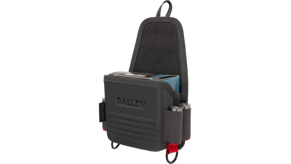 Allen Competitor Single Box Molded Shell Carrier, Heather Gray/Red, 4.3 in x 8.3 in x 2.5 in, 8319