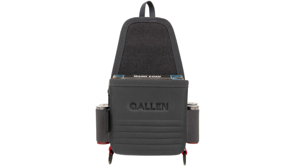 Allen Competitor Single Box Molded Shell Carrier, Heather Gray/Red, 4.3 in x 8.3 in x 2.5 in, 8319