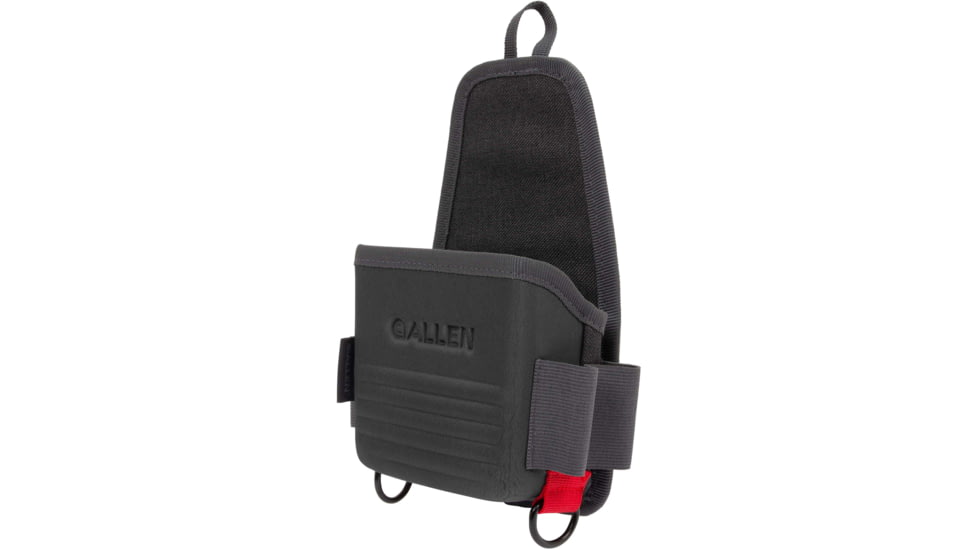Allen Competitor Single Box Molded Shell Carrier, Heather Gray/Red, 4.3 in x 8.3 in x 2.5 in, 8319