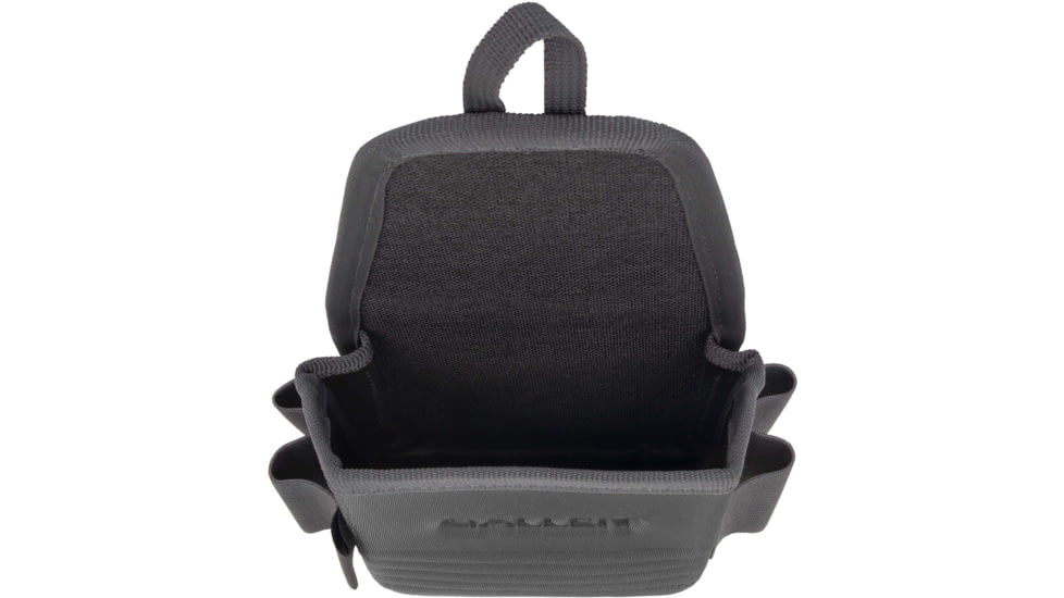 Allen Competitor Single Box Molded Shell Carrier, Heather Gray/Red, 4.3 in x 8.3 in x 2.5 in, 8319