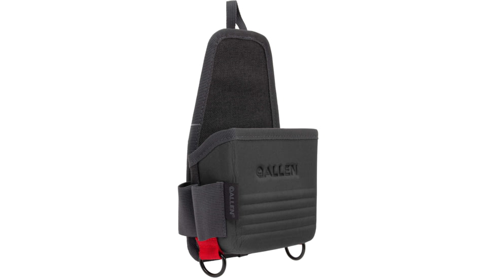Allen Competitor Single Box Molded Shell Carrier, Heather Gray/Red, 4.3 in x 8.3 in x 2.5 in, 8319