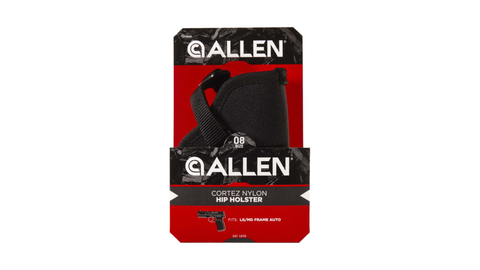 Allen Cortez Nylon Pistol Holster, Black, 8, 44808
