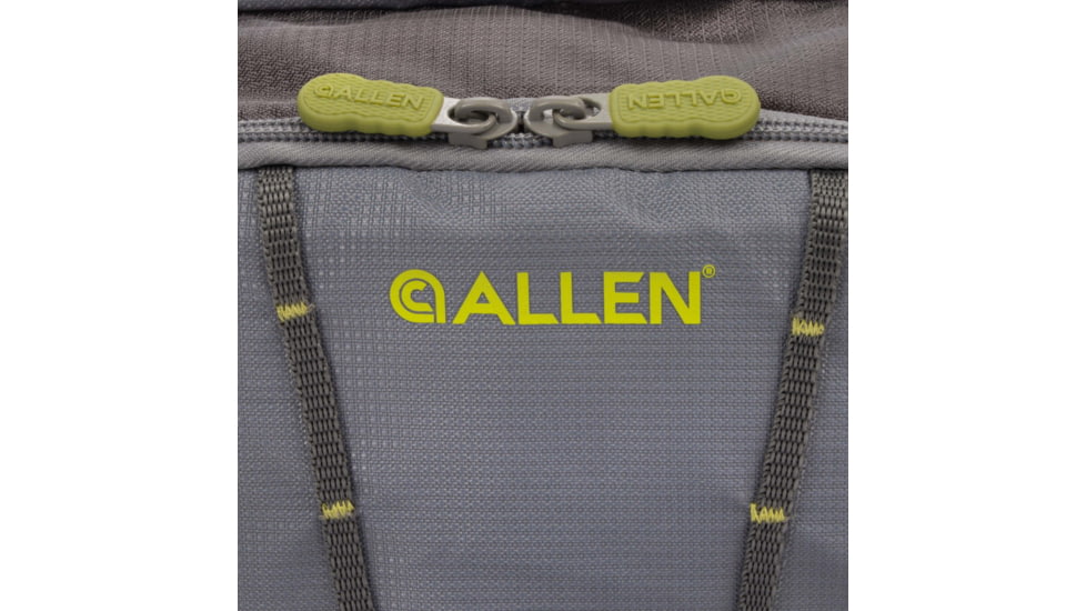 Allen Eagle River Lumbar Fly Fishing Pack, Fits up to 6 Tackle/Fly Boxes, Gray/Lime, 6378