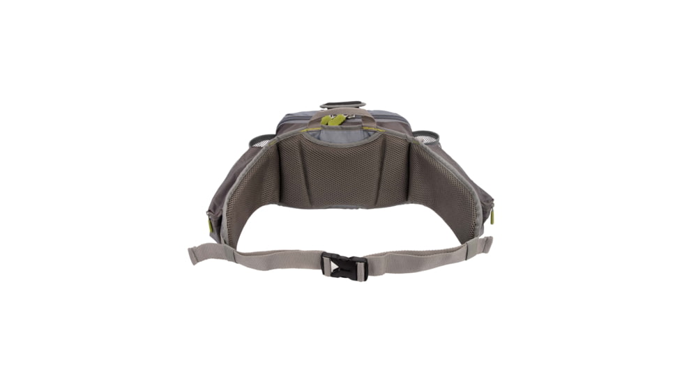 Allen Eagle River Lumbar Fly Fishing Pack, Fits up to 6 Tackle/Fly Boxes, Gray/Lime, 6378