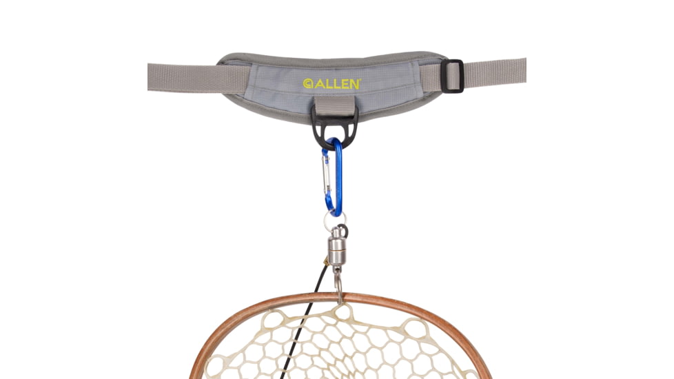 Allen Eagle River Lumbar Fly Fishing Pack, Fits up to 6 Tackle/Fly Boxes, Gray/Lime, 6378