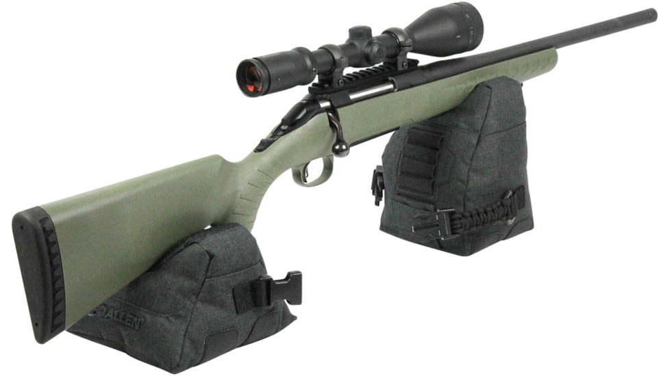 Allen Eliminator Prefilled Front/Rear Range Bag Combo, Gray, 18417