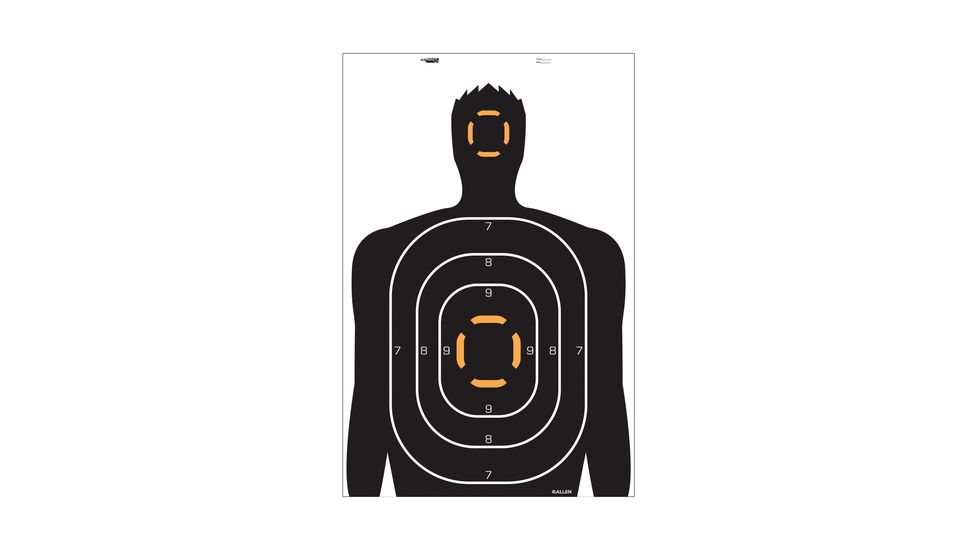Allen EZ Aim Human Silhouette Target 23x35 Inch Four Targets Per Package