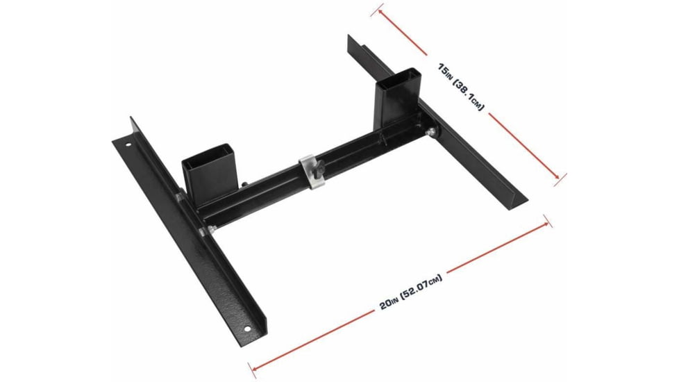 Allen EZ Aim Shooting Target Stand, Black, Powder Coated Steel, 20.50in Long, 15517