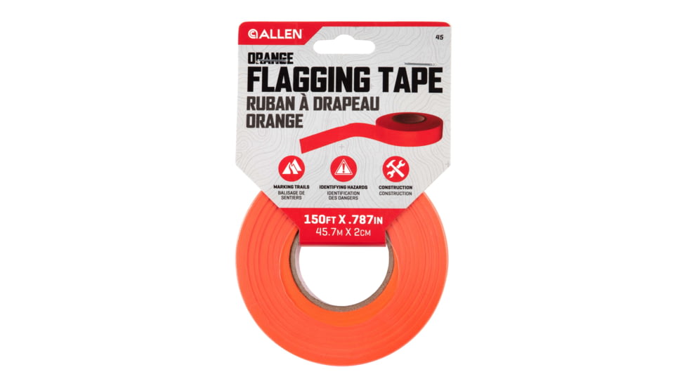 Allen Flagging Tape, Orange, 1inx150ft, 45