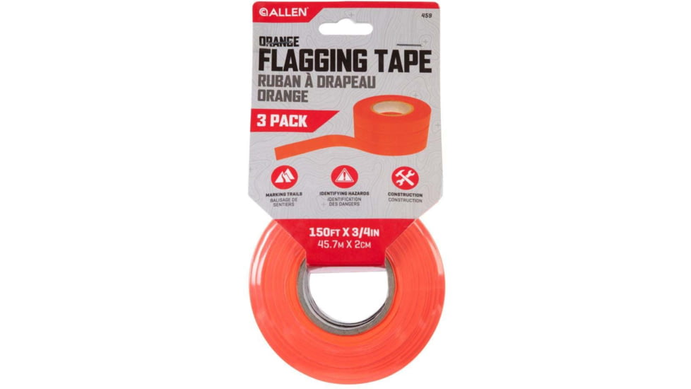 Allen Flagging Tapes, 150-feet, Orange, 3 Pack, 459