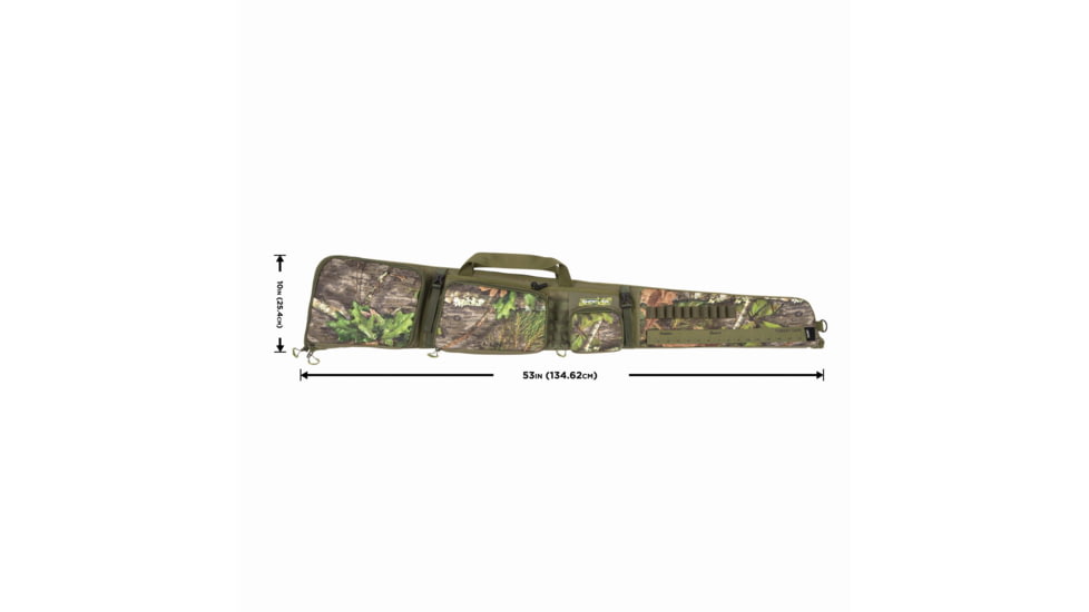 Allen Gear Fit Pursuit Shocker 52in Lockable Shotgun Case, Olive/Mossy Oak NWTF Obsession, 961-52