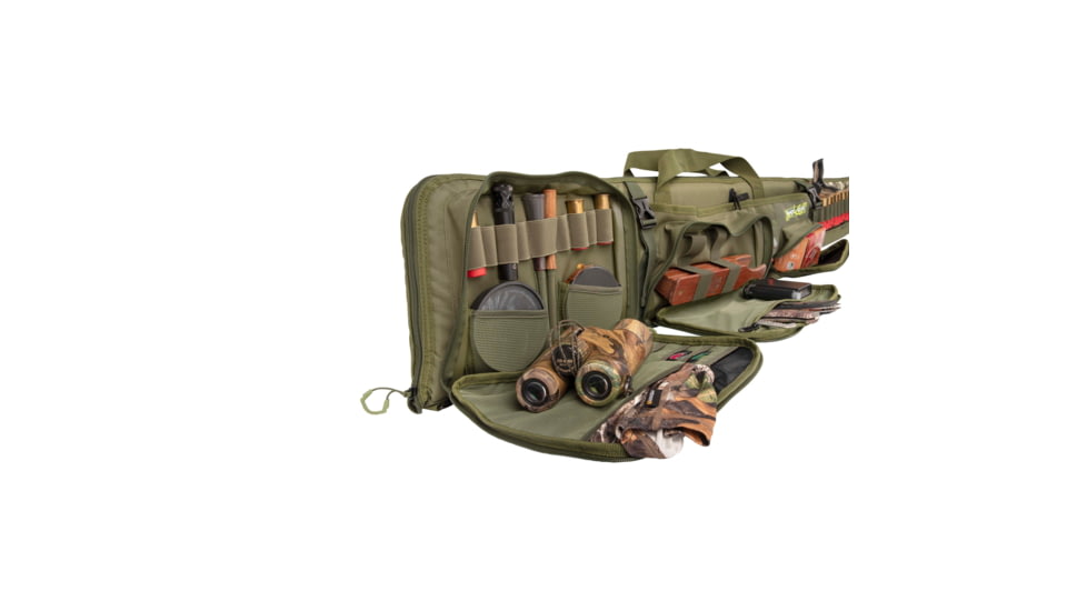 Allen Gear Fit Pursuit Shocker 52in Lockable Shotgun Case, Olive/Mossy Oak NWTF Obsession, 961-52