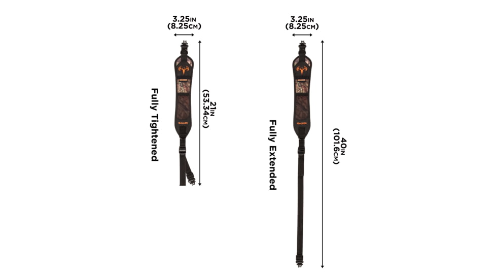 Allen Hypa-Lite Bruiser Deer Hunting Rifle Sling, Mossy Oak Break-Up Country, 8688