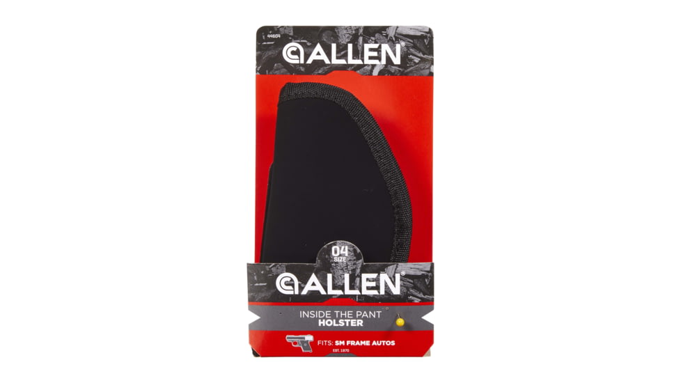 Allen Inside The Pant Handgun Holster, Small Semi-Auto .22 to .25 Caliber, Black, 4, 44604