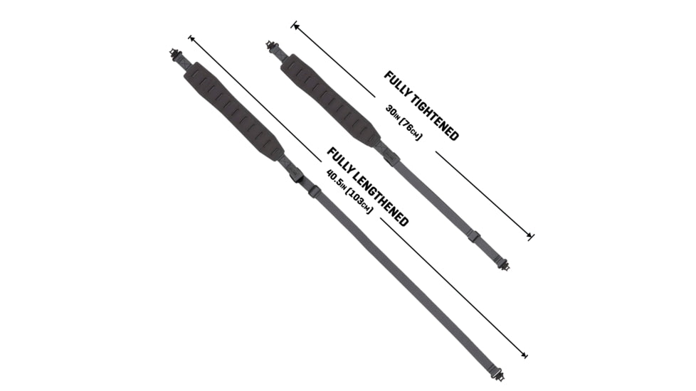 Allen KLNG Traction Rifle Sling, Molded Rubber, Midnight Gray, 8531