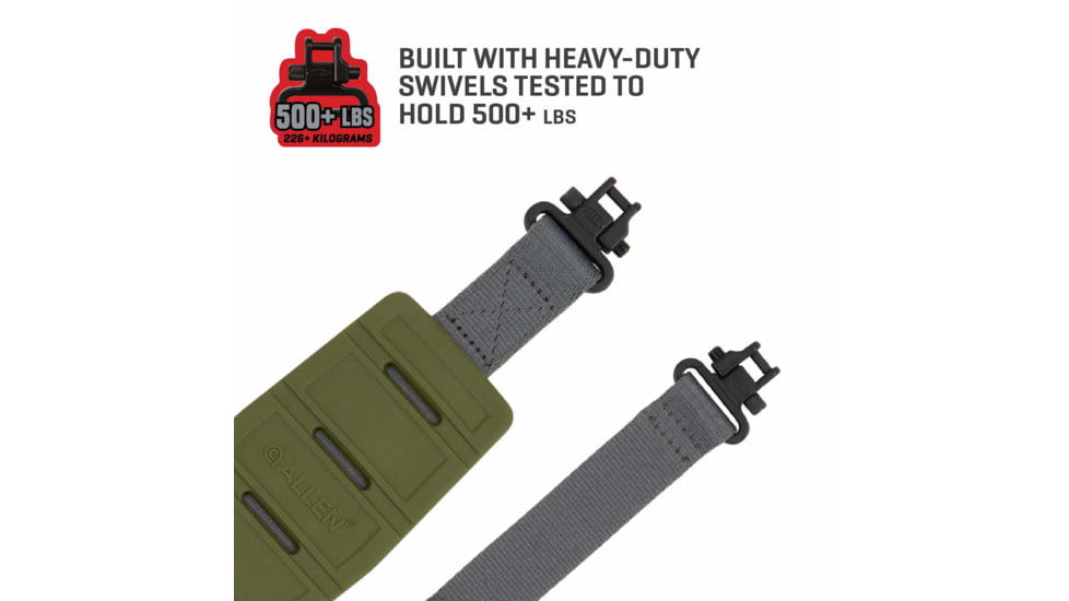 Allen KLNG Traction Rifle Sling, Molded Rubber, Ranger Green, 8533