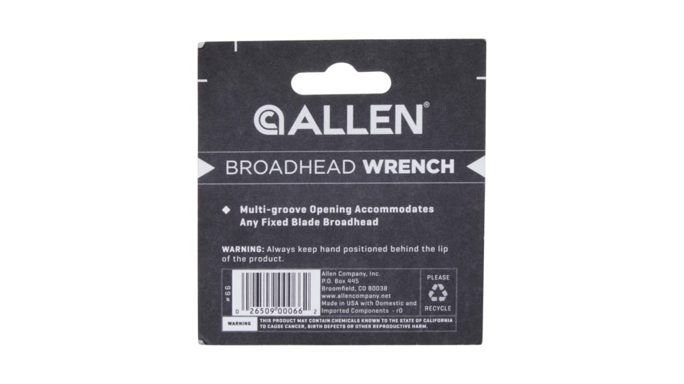 Allen KNetix Broadhead Wrench, Black, 66