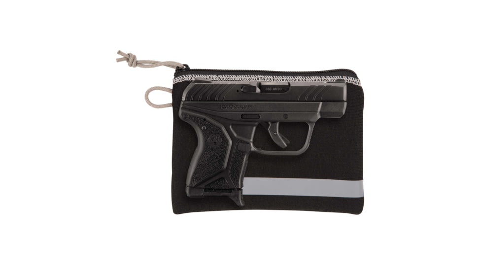 Allen Lockable Handgun Storage Pouch, Compact Size Handgun, 5 x 7in, Black, 3626