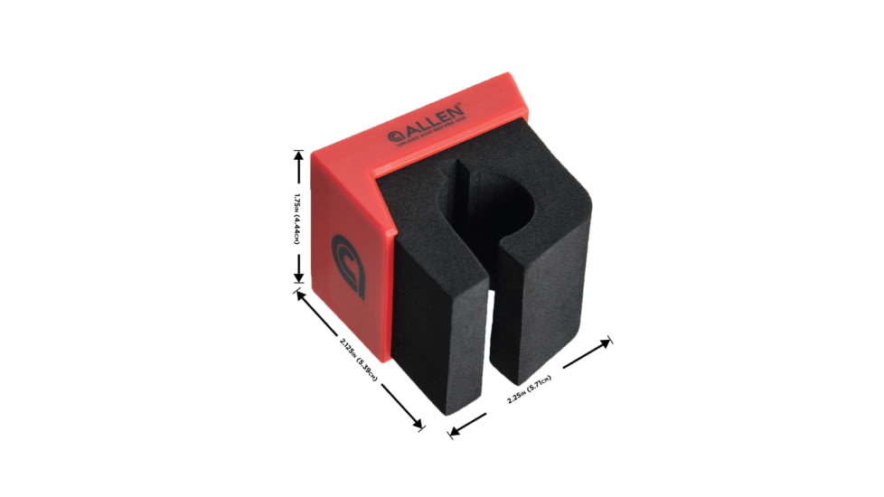 Allen Magnetic Firearm &amp; Fishing Rod Holder w/Frame, 1 Rifle/Shotgun/Fishing Rod, Black/Red Magnet, 5657