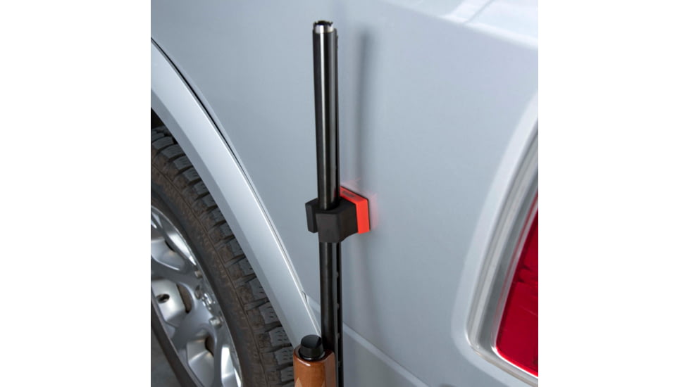 Allen Magnetic Firearm &amp; Fishing Rod Holder w/Frame, 1 Rifle/Shotgun/Fishing Rod, Black/Red Magnet, 5657