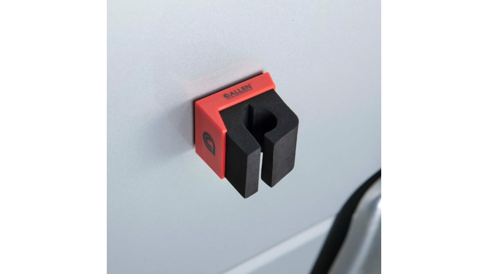 Allen Magnetic Firearm &amp; Fishing Rod Holder w/Frame, 1 Rifle/Shotgun/Fishing Rod, Black/Red Magnet, 5657