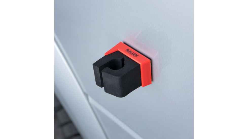 Allen Magnetic Firearm &amp; Fishing Rod Holder w/Frame, 1 Rifle/Shotgun/Fishing Rod, Black/Red Magnet, 5657