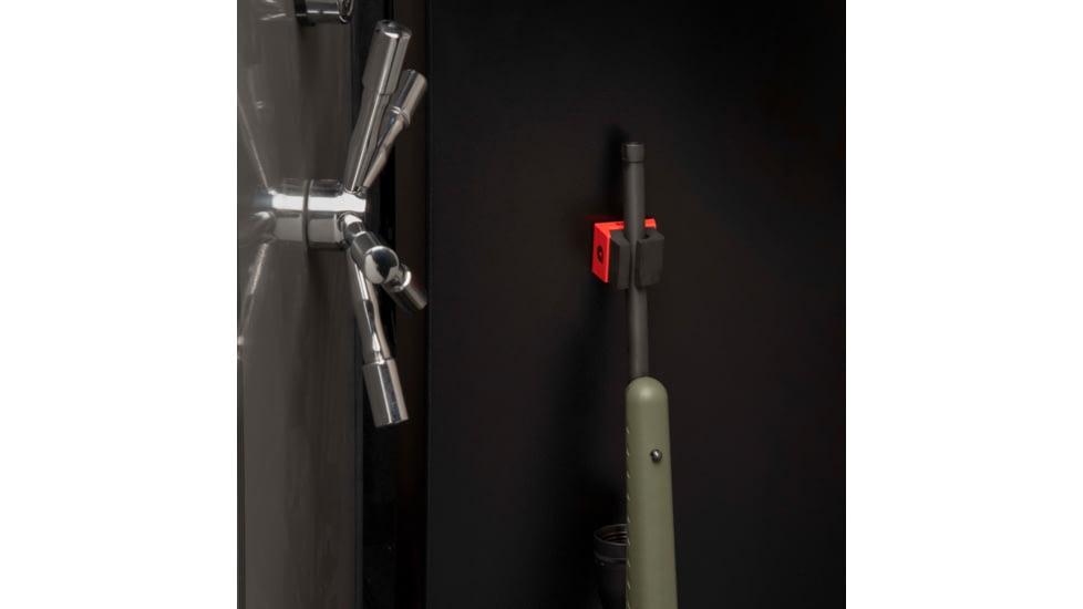 Allen Magnetic Firearm &amp; Fishing Rod Holder w/Frame, 1 Rifle/Shotgun/Fishing Rod, Black/Red Magnet, 5657