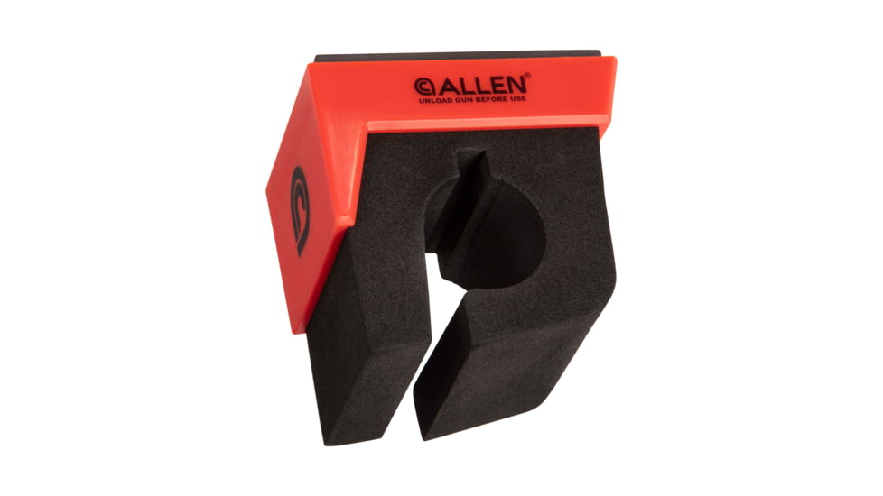Allen Magnetic Firearm &amp; Fishing Rod Holder w/Frame, 1 Rifle/Shotgun/Fishing Rod, Black/Red Magnet, 5657