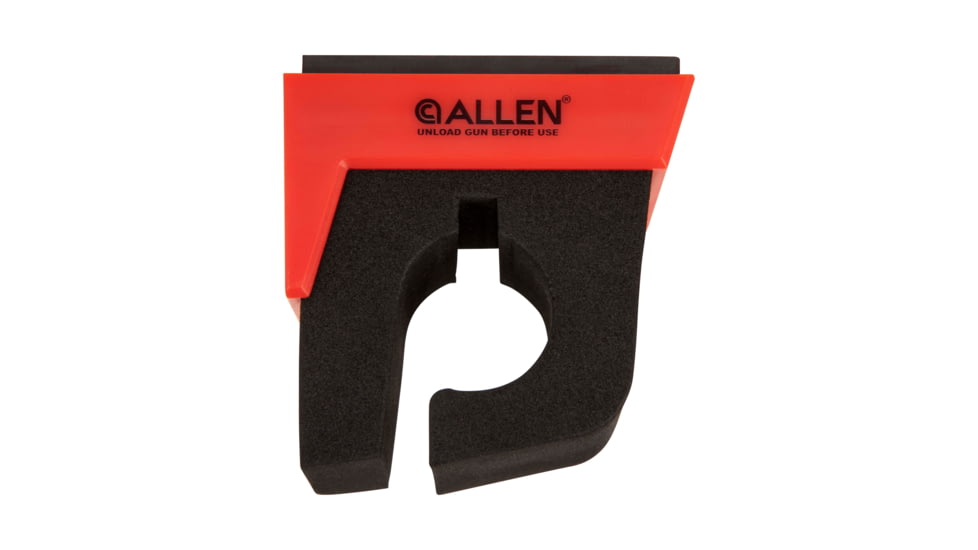 Allen Magnetic Firearm &amp; Fishing Rod Holder w/Frame, 1 Rifle/Shotgun/Fishing Rod, Black/Red Magnet, 5657