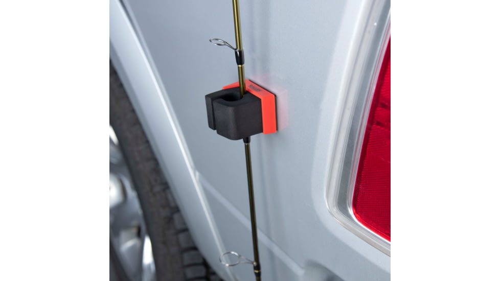 Allen Magnetic Firearm &amp; Fishing Rod Holder w/Frame, 1 Rifle/Shotgun/Fishing Rod, Black/Red Magnet, 5657