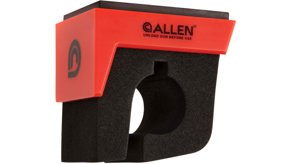Allen Magnetic Firearm &amp; Fishing Rod Holder w/Frame, 1 Rifle/Shotgun/Fishing Rod, Black/Red Magnet, 5657