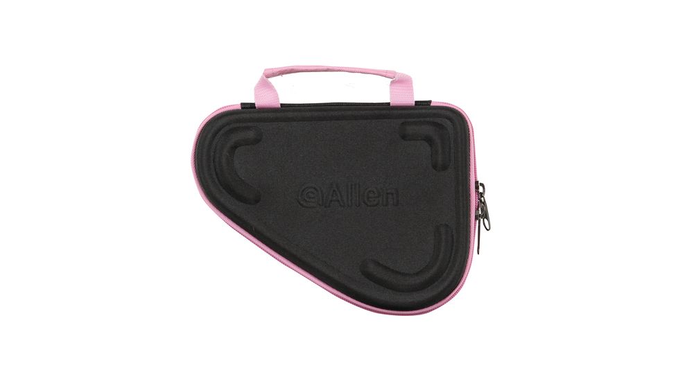 Allen Molded Compact Pistol Case 5 Inch Black With Pink Trim