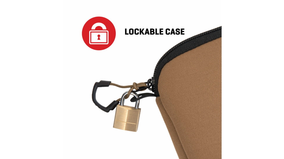 Allen Neoprene Pistol Pouch, Compact Handguns up to 7in, FDE, 3636