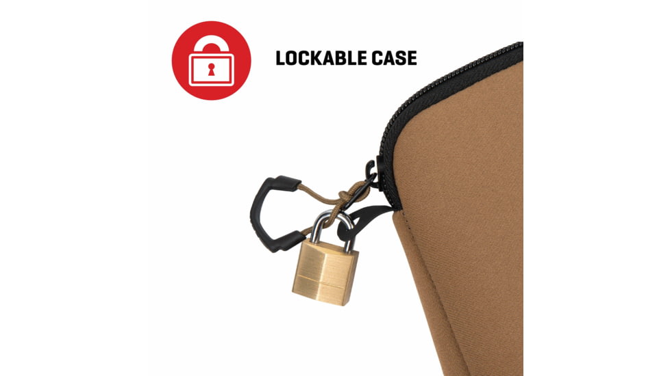 Allen Neoprene Pistol Pouch, Full-Size Handguns up to 9in, FDE, 3638