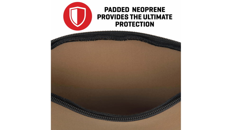 Allen Neoprene Pistol Pouch, Full-Size Handguns up to 9in, FDE, 3638