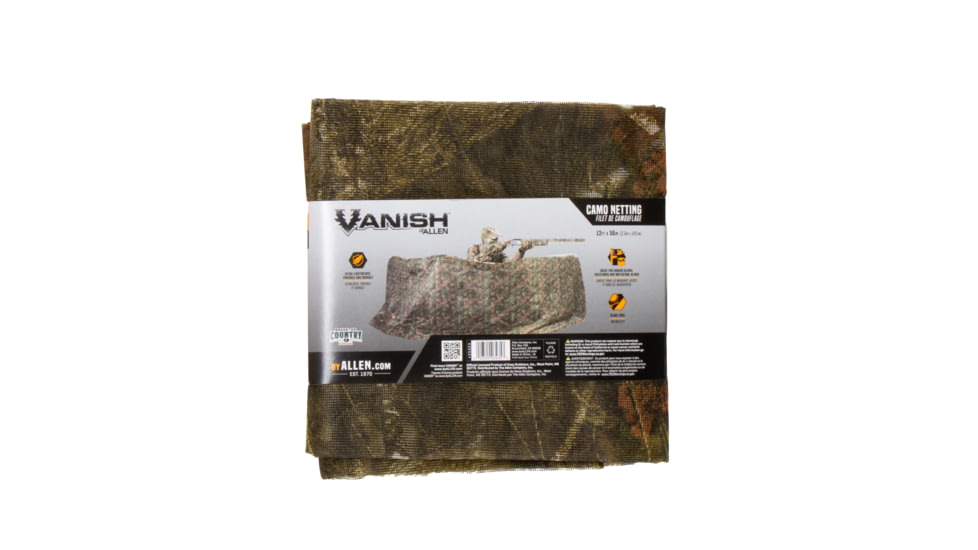 Allen Vanish Camo Netting for Ground Hunting Blinds, Mossy Oak Break-Up Country Camo, 12ft X 56in, 25323