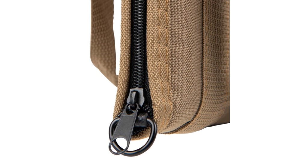 Allen Rugged Endura Pistol Tote for Semi-Auto Handguns and Revolvers, Lockable, 11in Long, 4in Extended Grip Handle, Foam Padded, Soft Lining, FDE, 3642