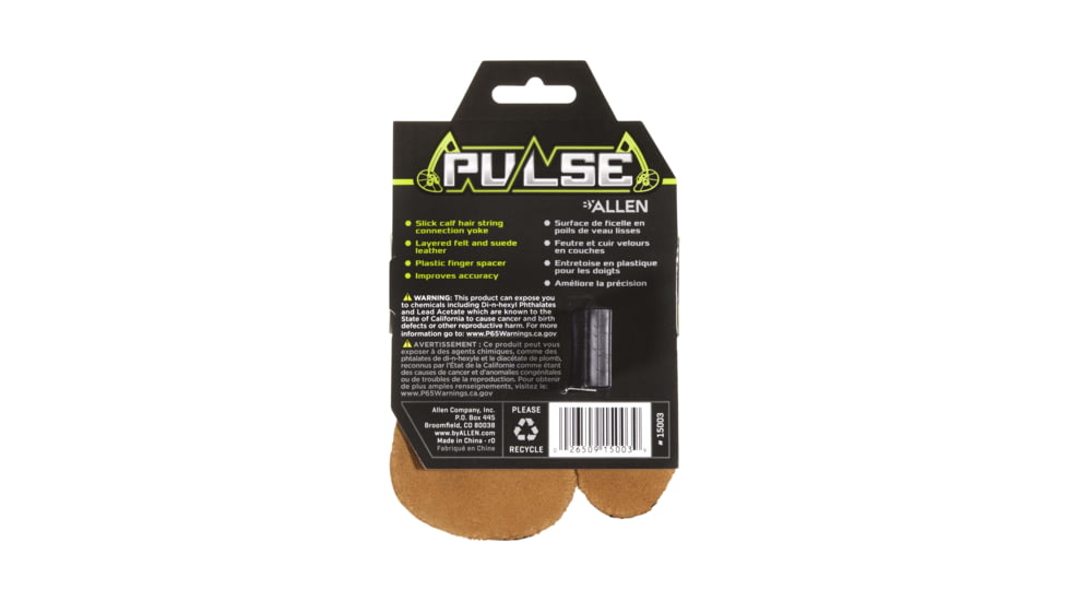 Allen Premium No Pinch Archery Finger Tab, Black, 15003